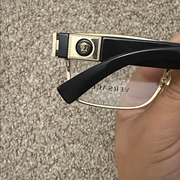 Versace Black and Gold Eyeglasses with Case - Picture 5 of 6
